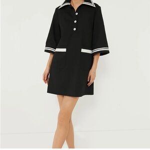 Pomander Place Tuckernuck jet black hart shirt dress nautical mini
